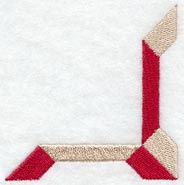 Friendship Cross Quilt Block - Quarter - Lg