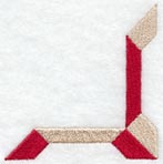 Friendship Cross Quilt Block - Quarter - Lg