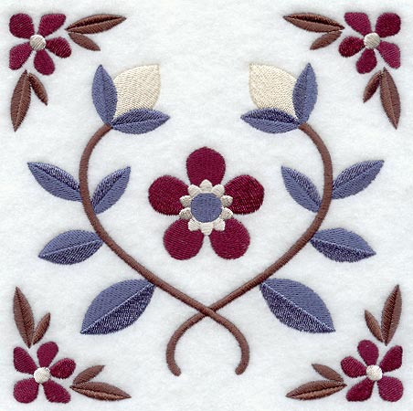 Country Home Flower Square