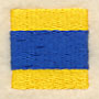 Nautical Flag D - 1 Inch
