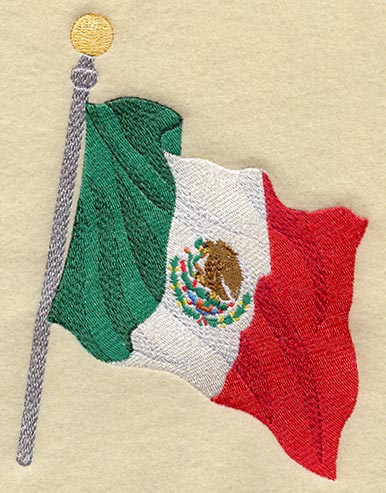 Waving Flag of Mexico