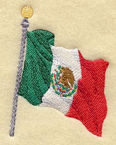 Waving Flag of Mexico