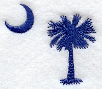 South Carolina State Flag - Palmetto & Crescent