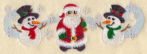 Santa and Snowbuddies Trio