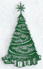 Christmas Tree with Gifts (Toile)