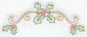Holly Arch (Redwork)