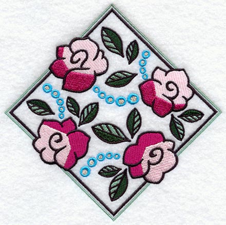 Art Deco Floral Diamond