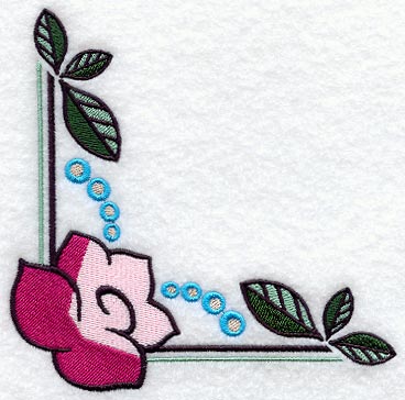 Art Deco Floral Corner