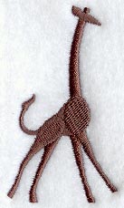 African Giraffe Silhouette