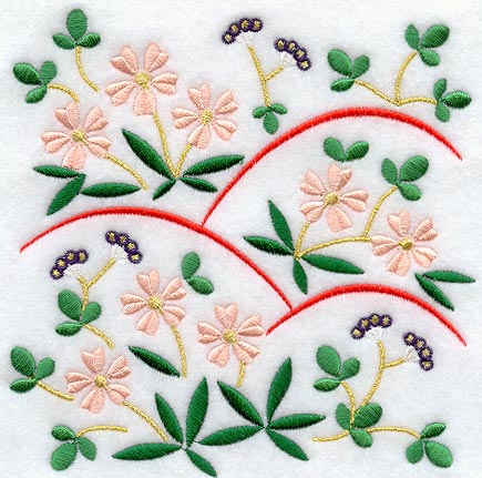 Japanese Cherry Blossom Square