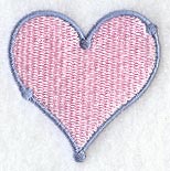 Heart with Dot Outline