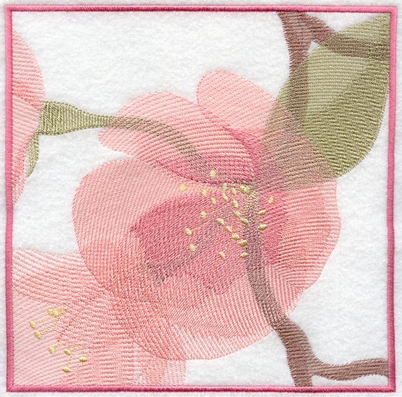 Cherry Blossom Soft Shadow Square