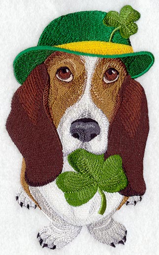 St. Patrick's Day Basset Hound
