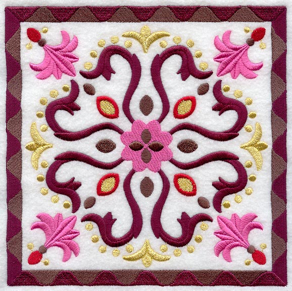 Fans and Flourishes Geometric Square