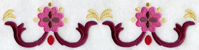 Fans and Flourishes Geometric Border