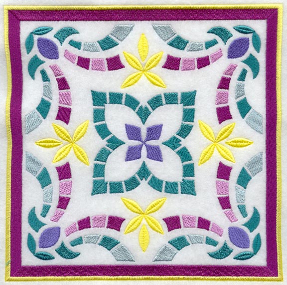 Geometric Mosaic Square