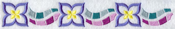 Geometric Mosaic Border