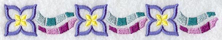Geometric Mosaic Border