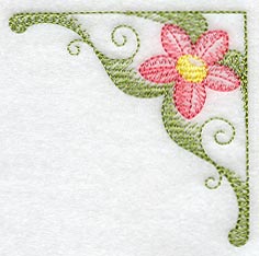 Sheer Floral Corner (Leather)