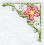 Sheer Floral Corner (Leather)