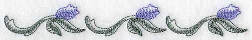 Sheer Floral Border (Leather)