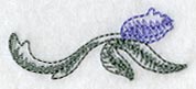 Sheer Floral Border (Leather)