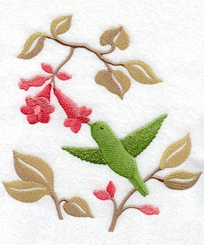 Hummingbird Silhouette Scene