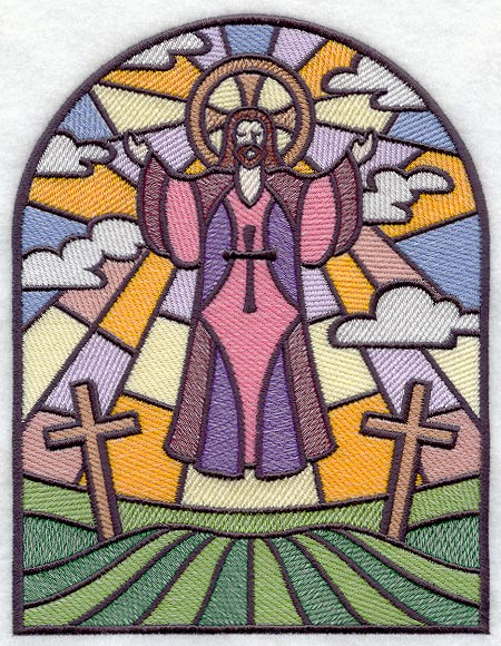 Easter Stained Glass Window