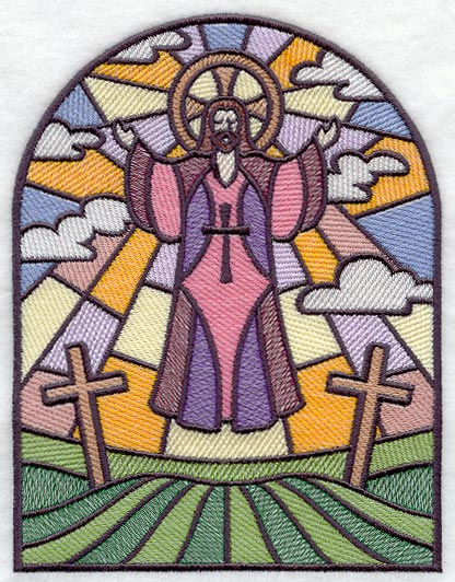 Easter Stained Glass Window