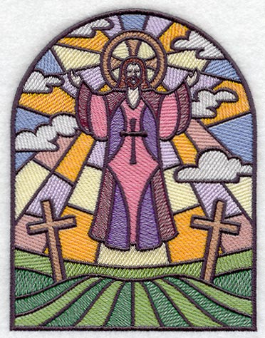 Easter Stained Glass Window