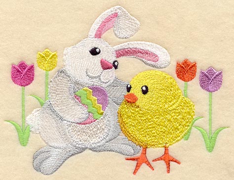 Easter Bunny and Chick Buddy