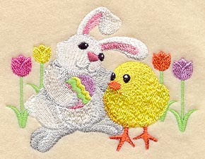 Easter Bunny and Chick Buddy