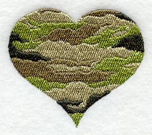 Jungle Camouflage Heart