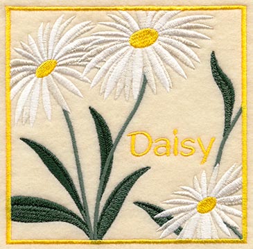 Daisy Floral Square