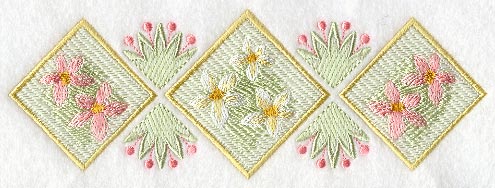 Floral Diamonds Trio