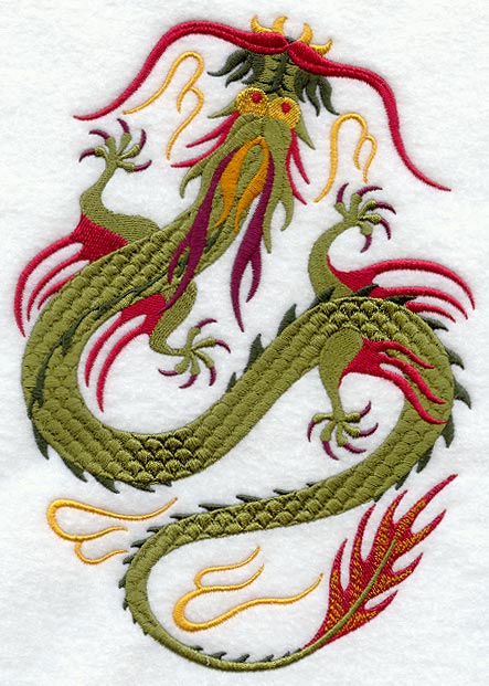 Chinese Dragon Oval