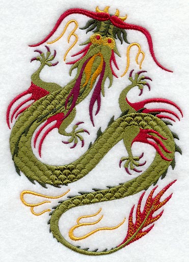 Chinese Dragon Oval