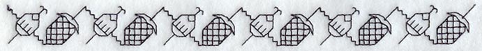 Tudor Border (Blackwork)