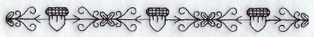 Plentiful Border (Blackwork)