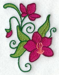 Whimsical Orchid Wildflower