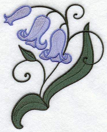 Whimsical Bluebell Wildflower