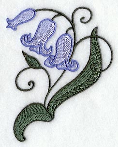 Whimsical Bluebell Wildflower