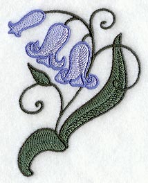 Whimsical Bluebell Wildflower