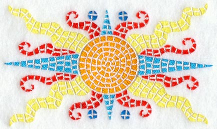 Mosaic Sun Rectangle