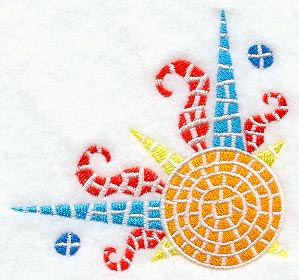 Mosaic Sun Corner