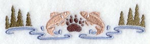 Bear Paw Print Border