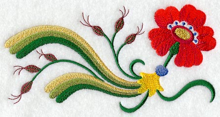 Swedish Folk Art Border