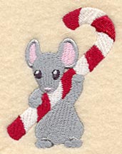 Mouse with Candy Cane