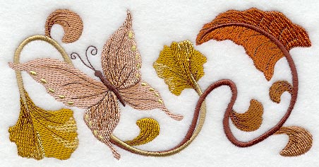 Art Nouveau Butterfly Rectangle