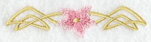 Art Nouveau Floral Border
